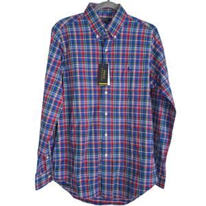 Polo Ralph Lauren Performance Oxford Shirt size S, Blue Multi Plaid | NEW $138